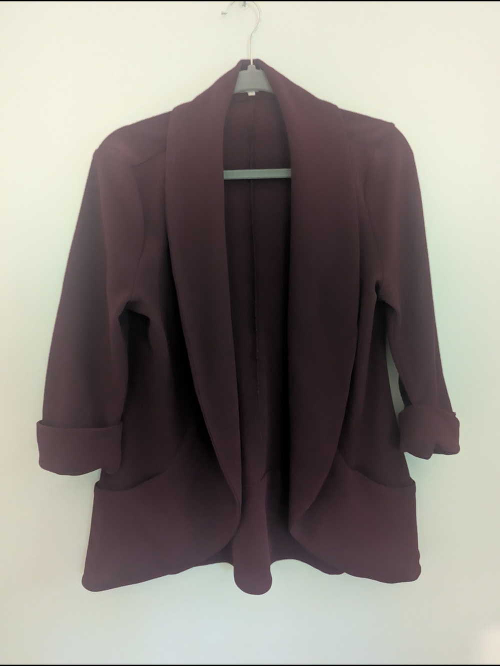 FrenchNauve Women's Burgundy Blazer - XL